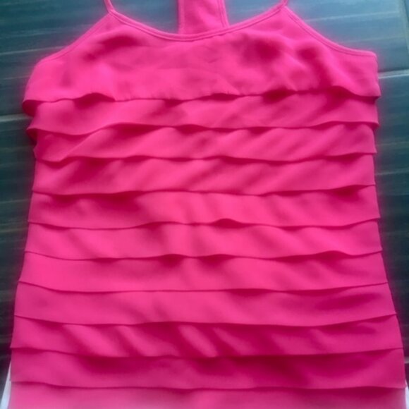 Aqua pink tank top blouse size xs - Picture 3 of 7